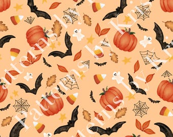 Halloween Inspired Seamless Repeating Pattern