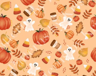 Pumpkin Spice Seamless Repeating Pattern