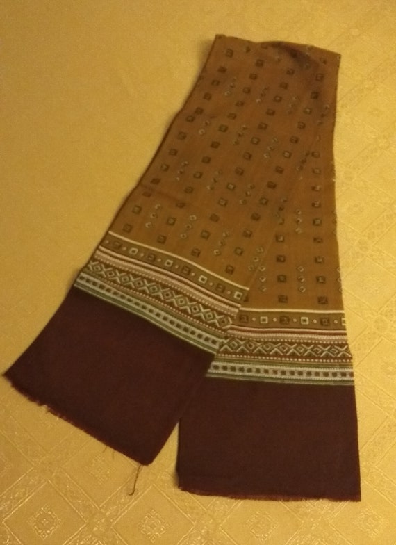 Scarf, shawl Vintage scarf Beautiful Mens Neck Sc… - image 2