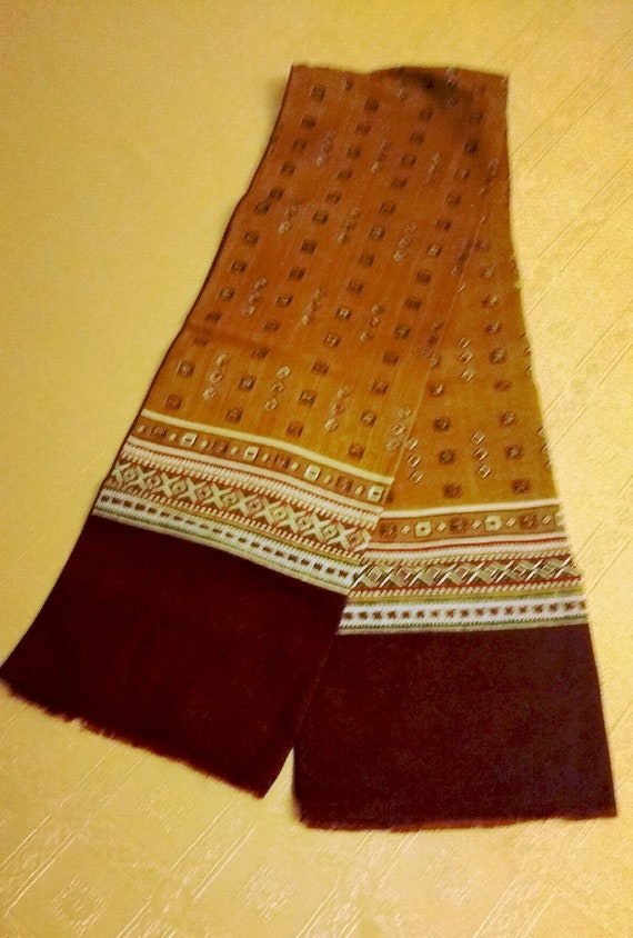 Scarf, shawl Vintage scarf Beautiful Mens Neck Sc… - image 1