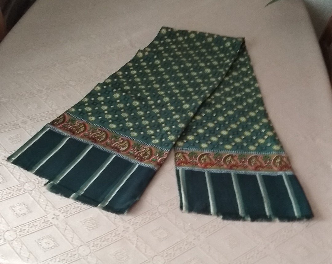 Шарф Шаль Vintage Scarf Beautiful Mens Neck Scarf Etsy
