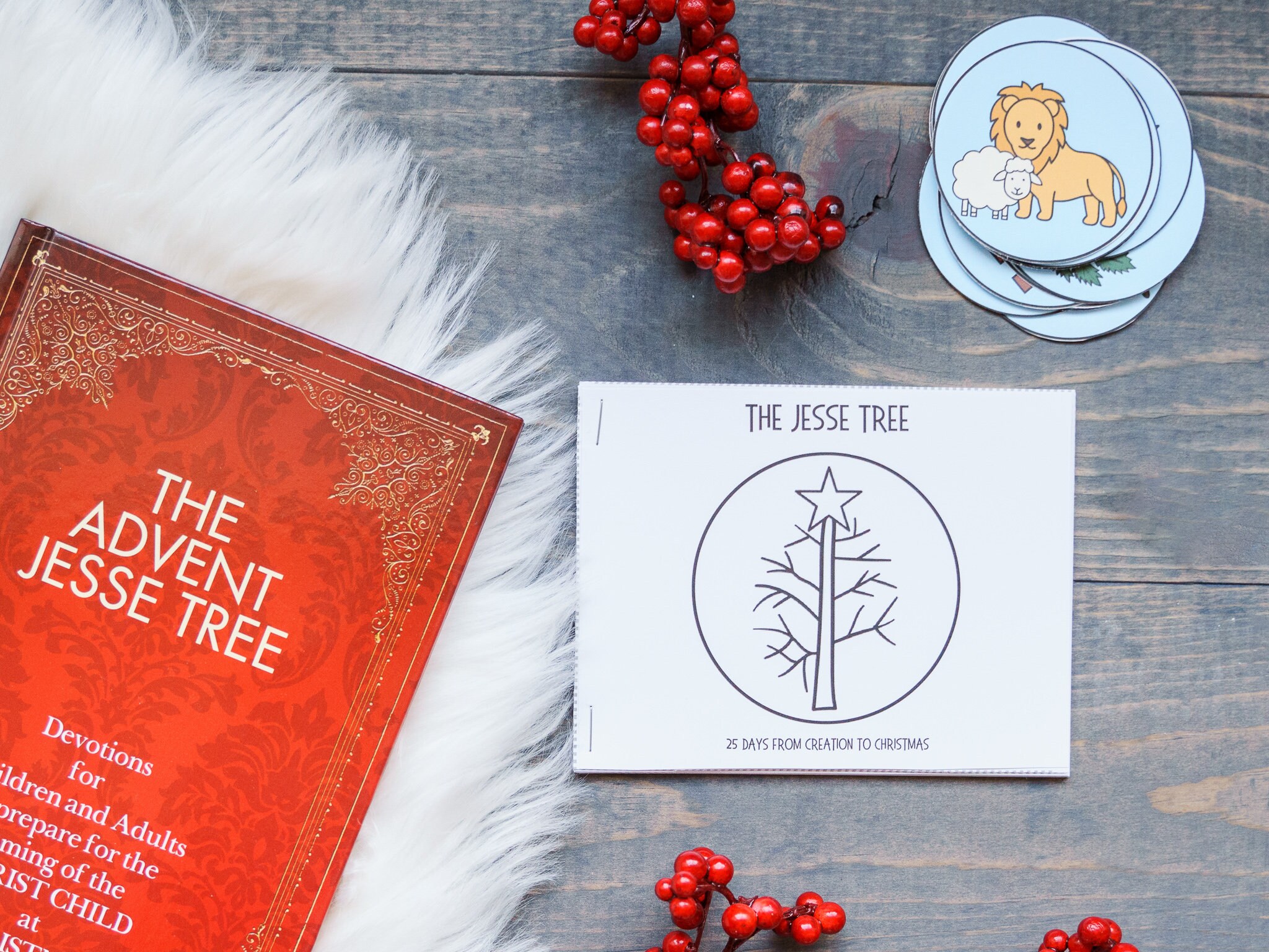Jesse Tree Printable Advent Ornaments, Christmas Advent Coloring Book ...