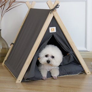 Cat Teepee, Small Dog Tent, Dog Tipi, Teepee Wigwam, Gift for Cat / Dog, Pet Teepee, Cattery, Kitty Litter,  Cat House