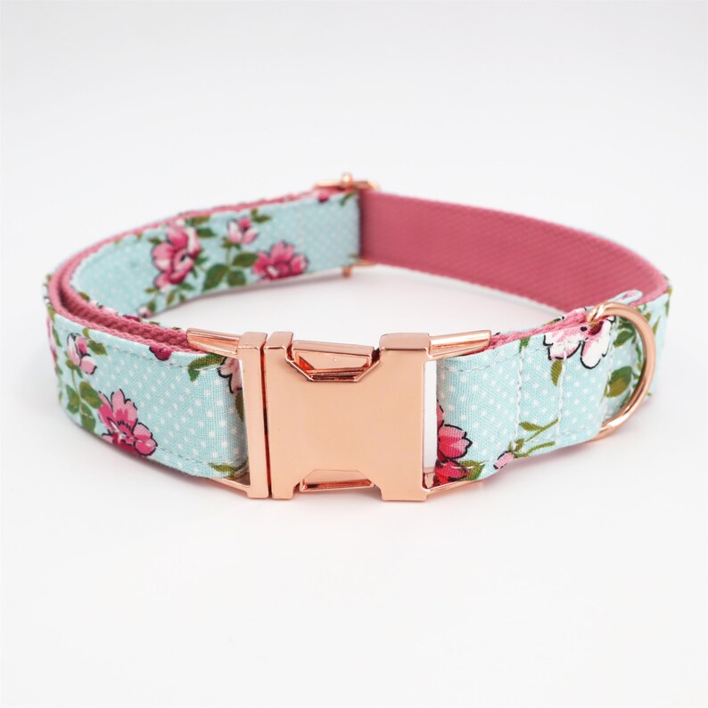 Cyan Girl Dog Collar Flower Female Dog Collar Flower Girl Etsy
