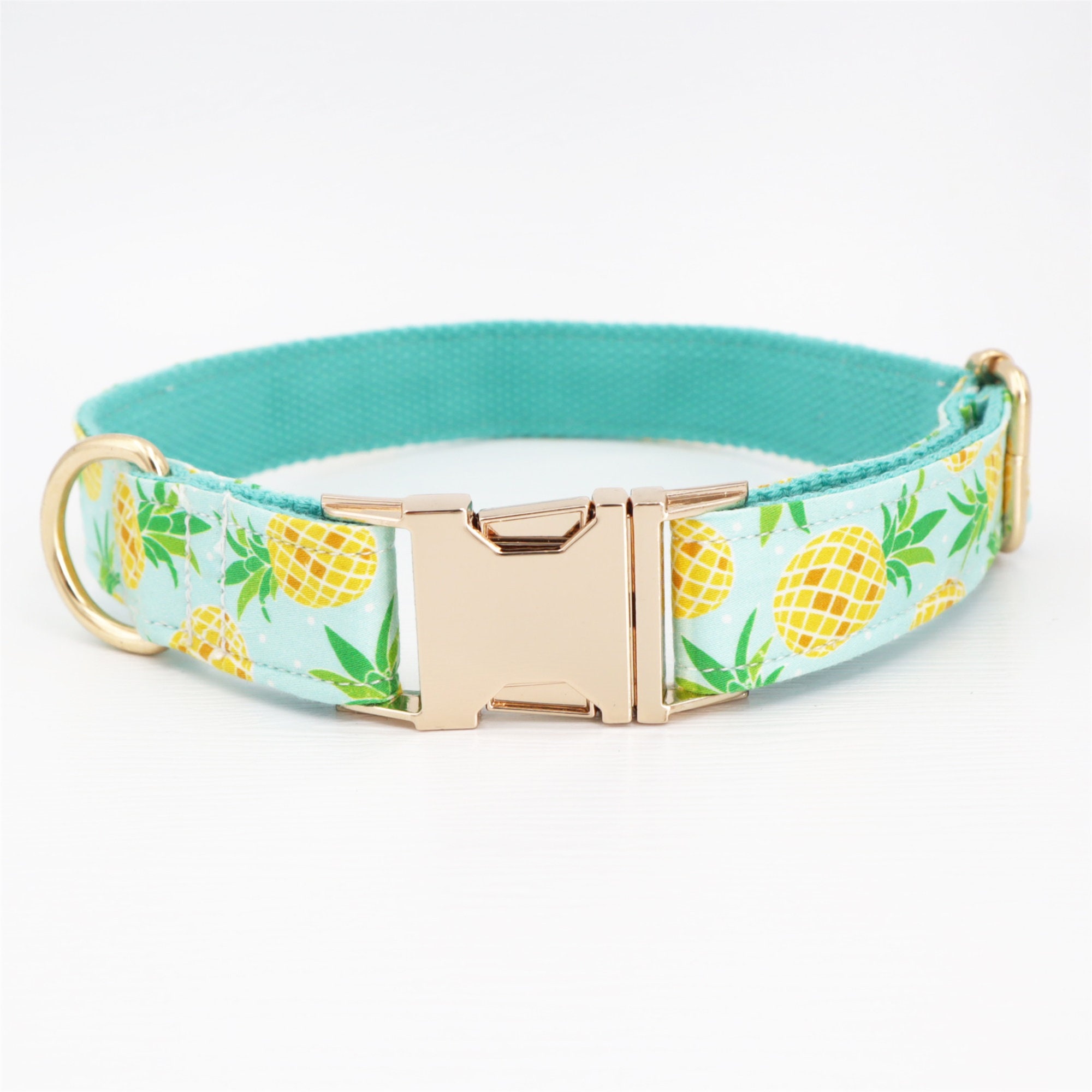 Summer Pineapple Dog Collar Bow Tie Leash Dog Collar Bowtie Etsy
