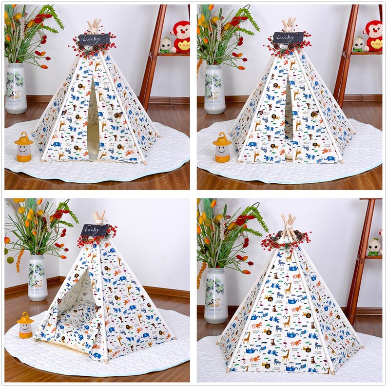 Haustier Tipi Matte Zelt Tipi Hund Tipi Hund Tipi Katze Etsy