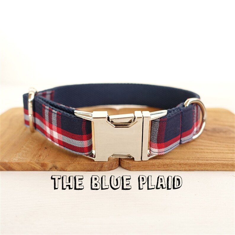 Scotland Plaid Dog Collar Matching Leash to Choose Etsy