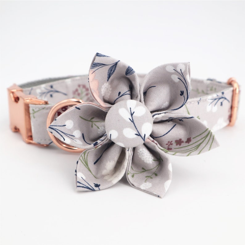 Girl Dog Collar Flower Female Dog Collar Flower Girl Dog Etsy