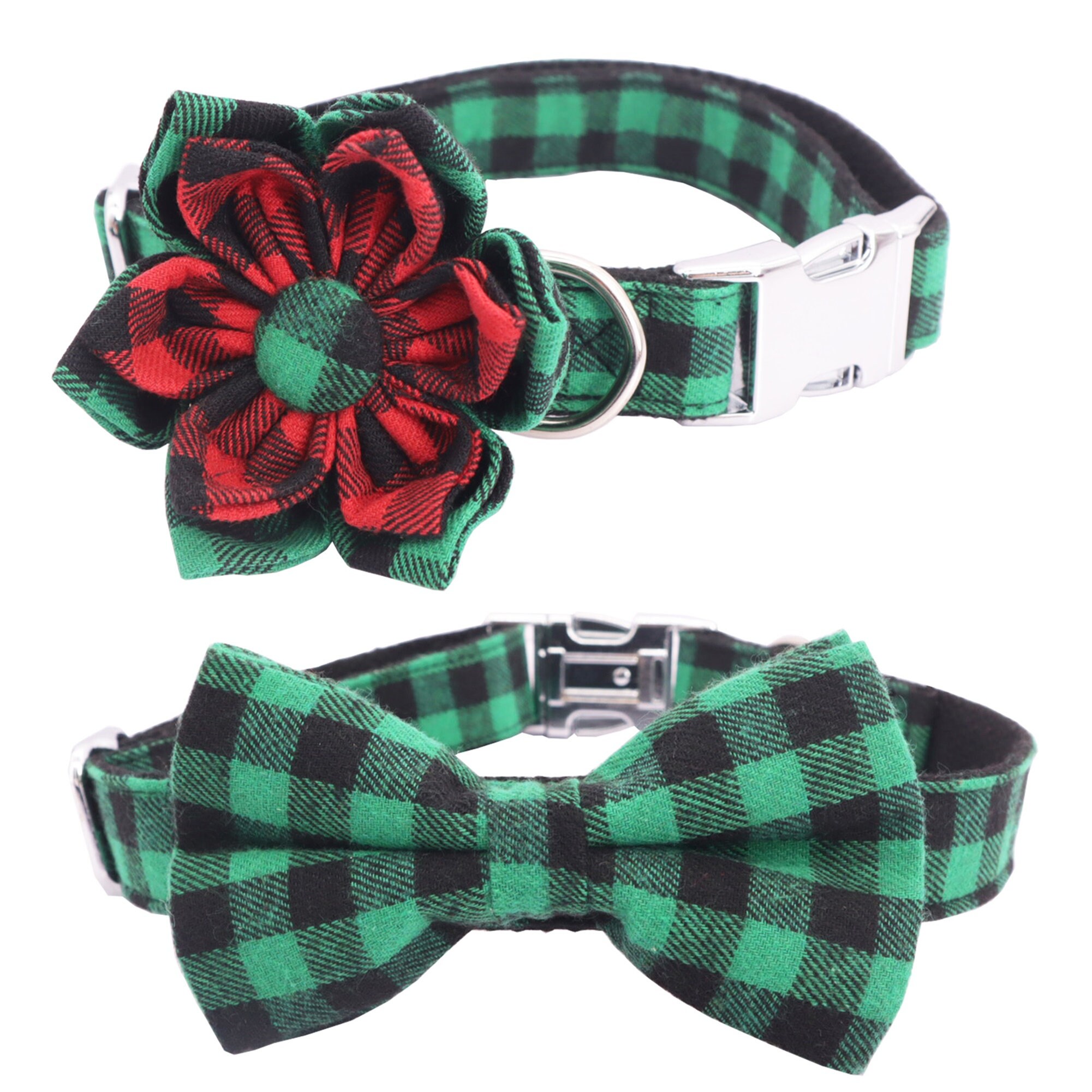 Christmas Dog Collar Flower Dog Collar Flower Red Dog Flower Etsy