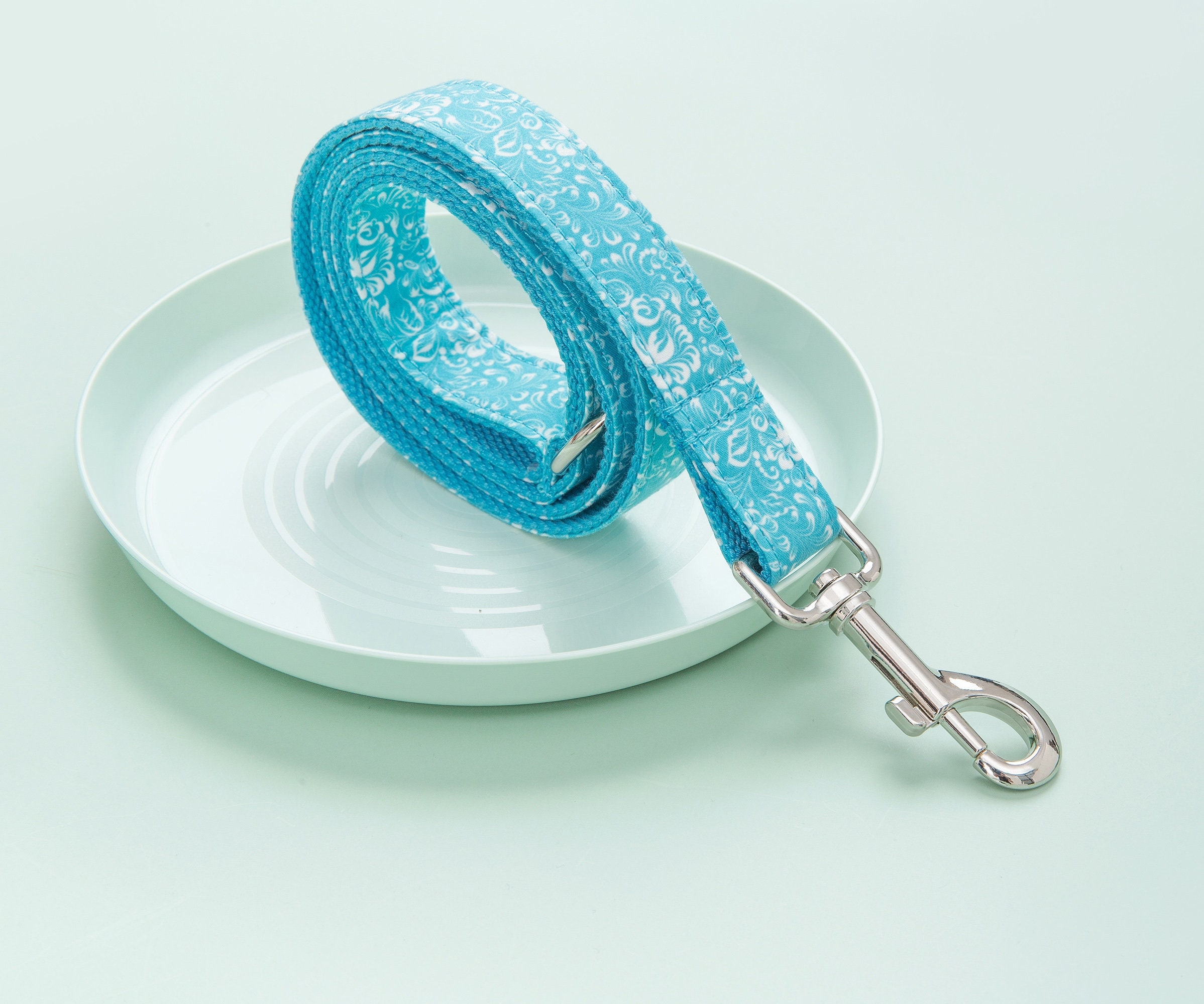 Personalized Laser Engraved Dog Collar Bow Leash Girl Dog Etsy