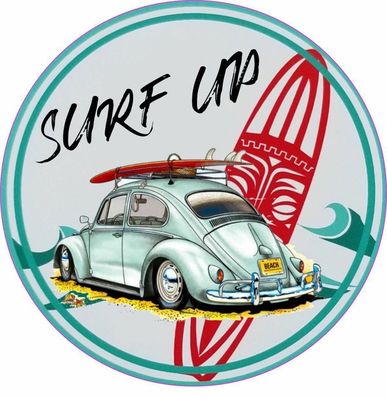 Surfs Up Surfing Vinyl Decal Car Sticker JDM Transporter Etsy