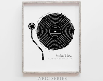 First 1st Paper Wedding Anniversary Gift for Wife, Anniversary Gift for wife, Personalized Paper Anniversary Gift for Husband Custom Print