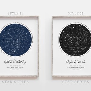 Custom Day You Were Born Gift | Christmas Star Map Print | Night Sky ...