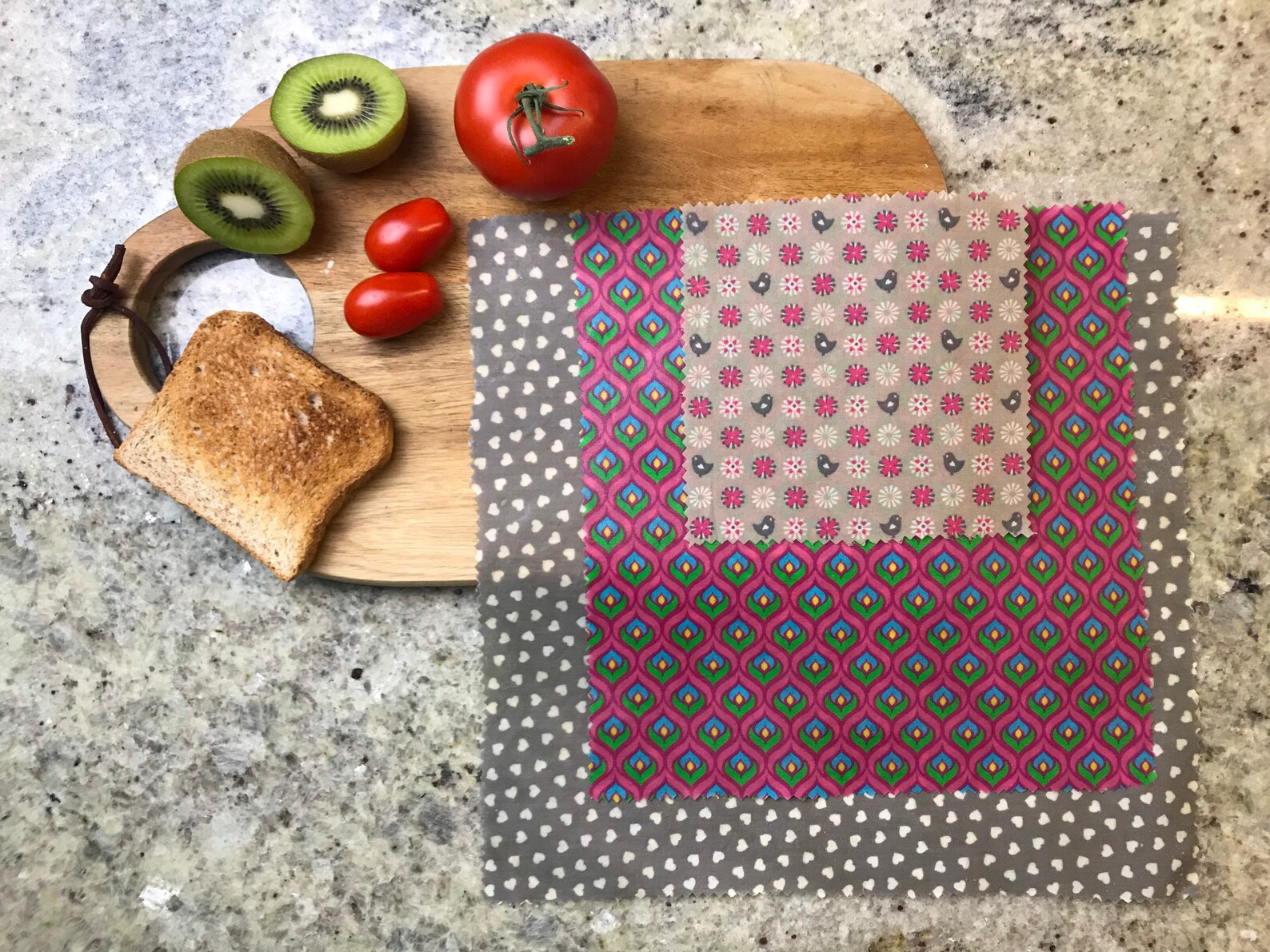 Beeswax Cloth Set of 3 Various Sizes Beeswax Cloths Zero Etsy