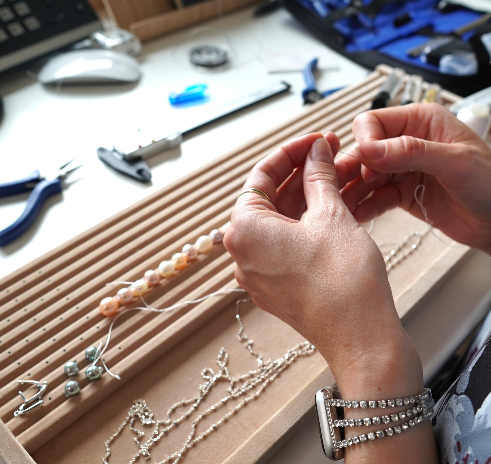 Restring Pearls Service / Beaded Necklaces / Bracelets / Etsy