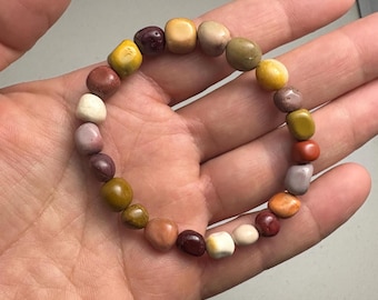 Mookaite Stretch Bead Bracelet