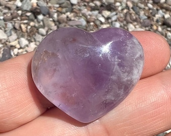 Cristal de corazón de amatista