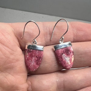 Thulite .925 Sterling Silver Earrings