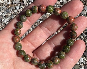 Unakite Stretch Bracelet