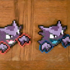 Haunter Sprite Inspired Perler Bead Art