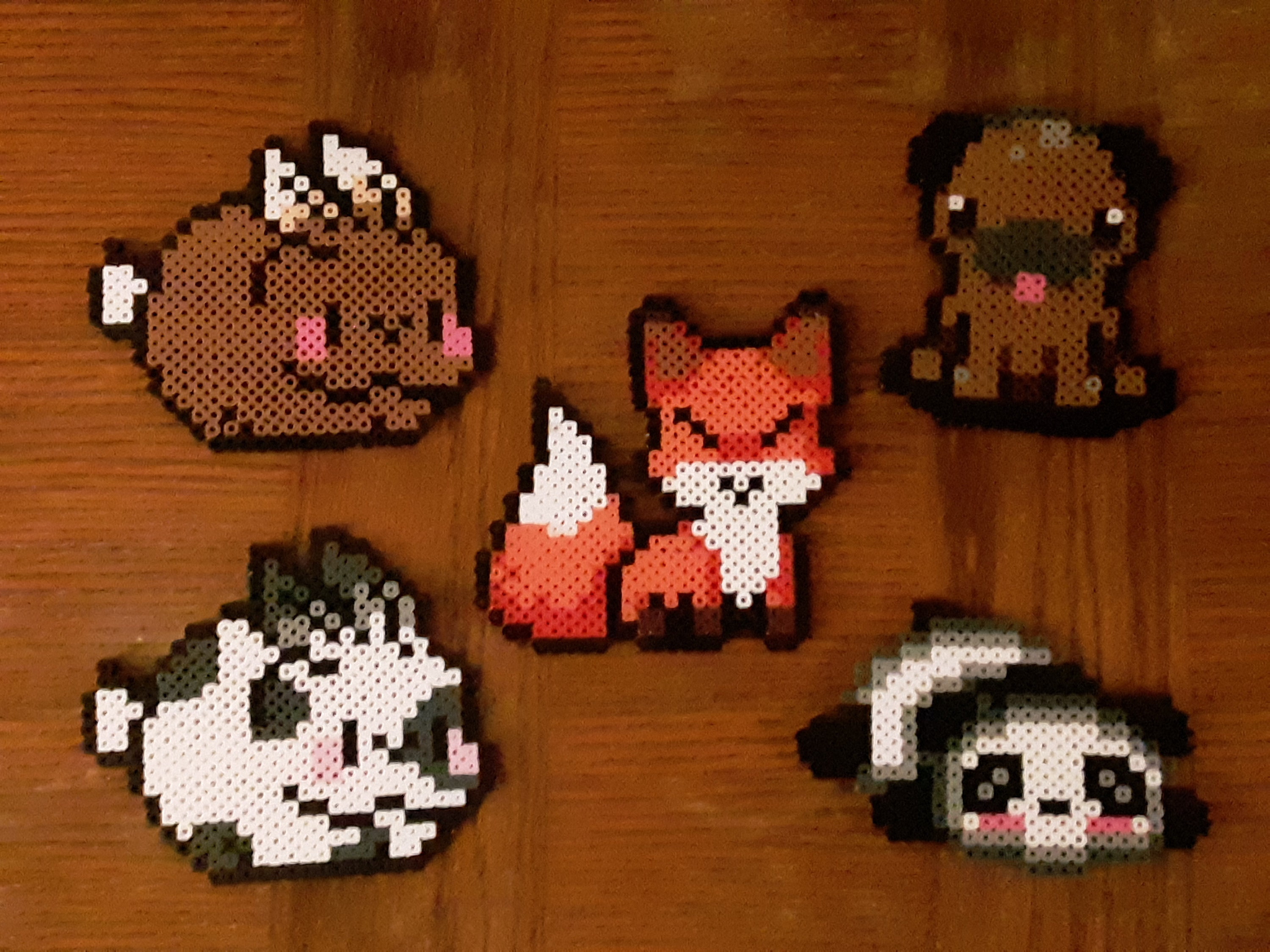 Little Animals, Cute Animals, Animal Beads, Perler Beads, Perler