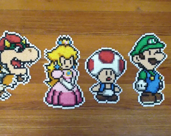 Paper Mario Inspired Perler Pixel Art