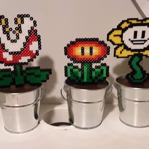 Potter Plants Perler Bead Art