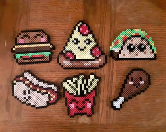 Kawaii Food Perler Bead Art