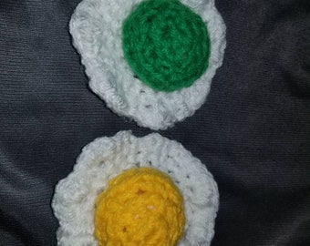 Crochet Fried Egg Pretend Play