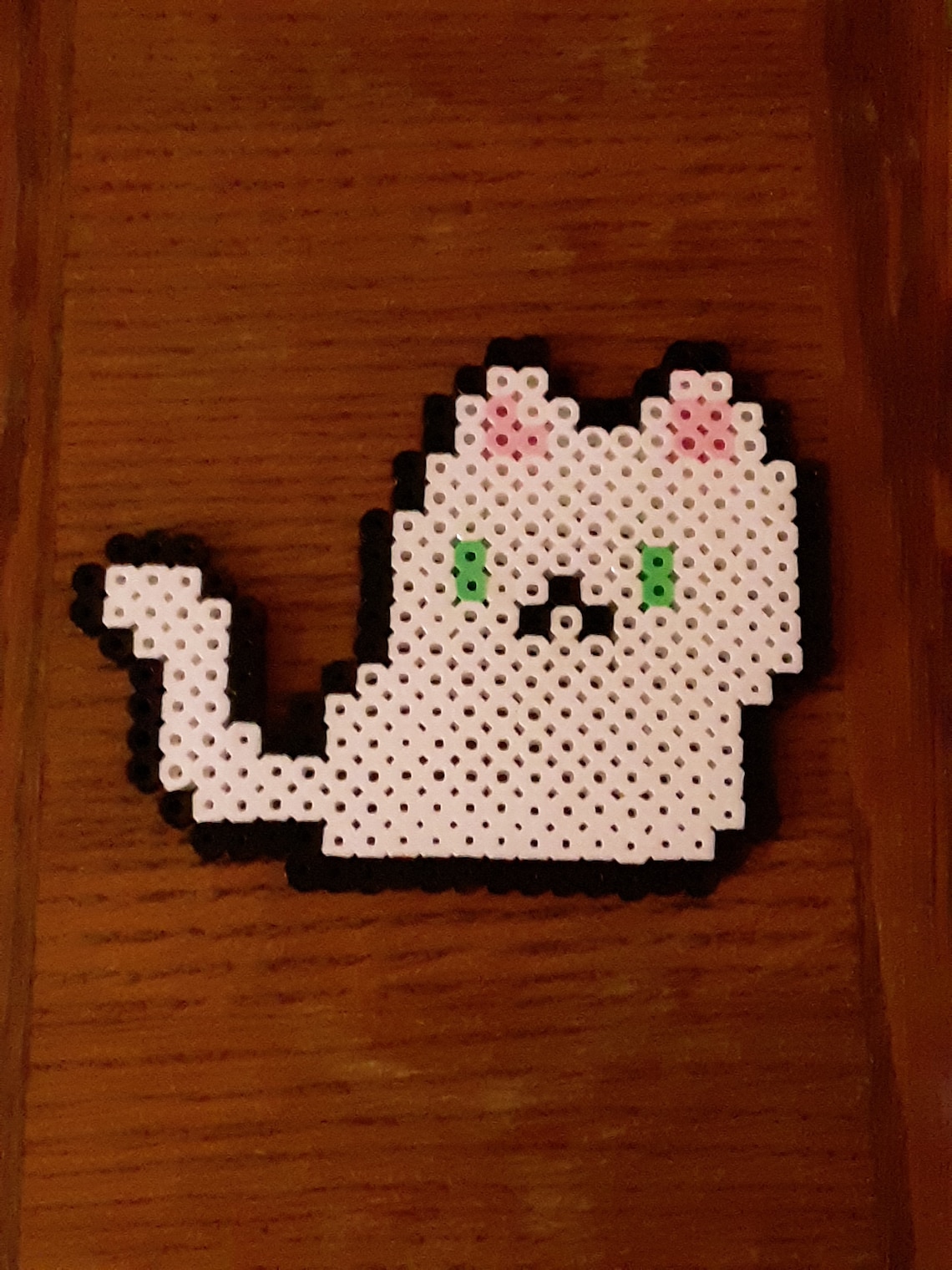 Cute Perler Bead Cat Etsy