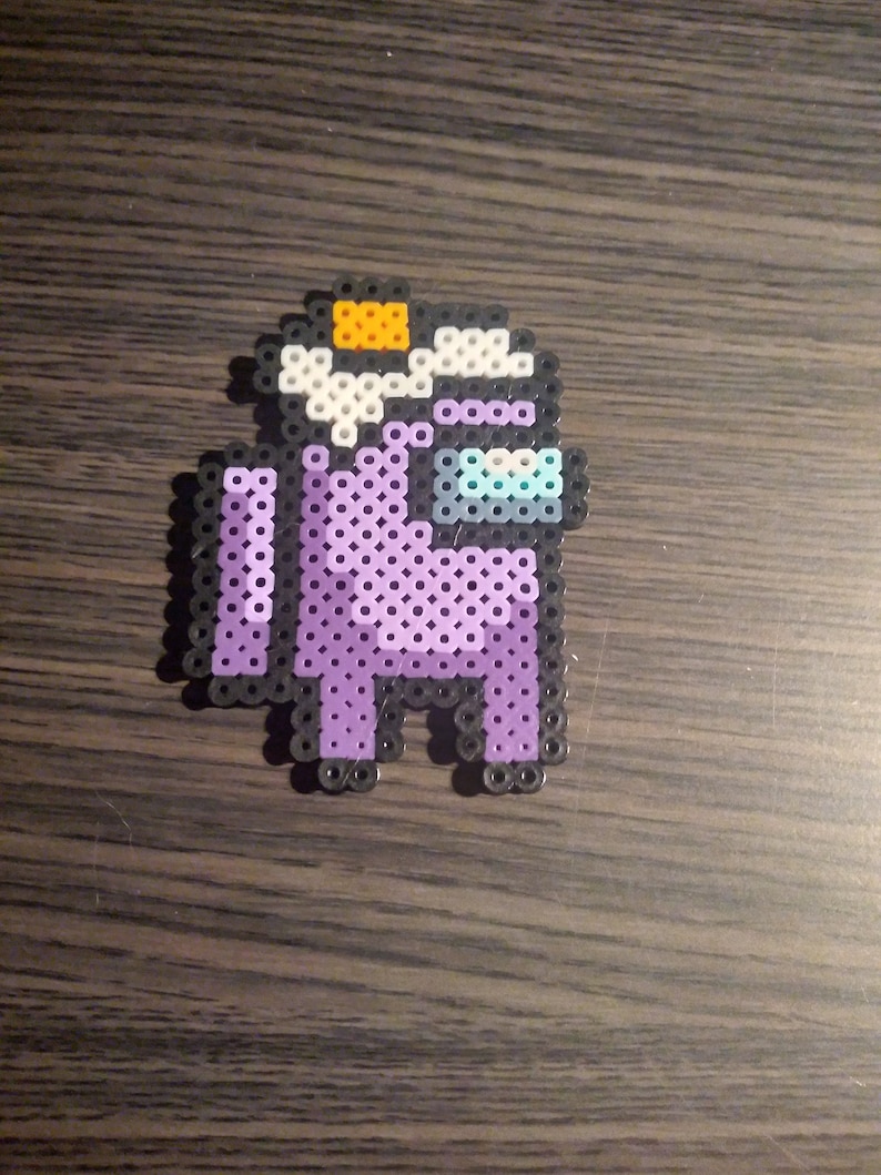 Among Us With Hats Inspired Perler Bead Art Part 2 Etsy
