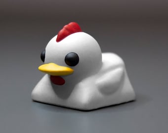 Tecla Chicken Artisan: Tecla para teclado mecánico R4 de resina hecha a mano
