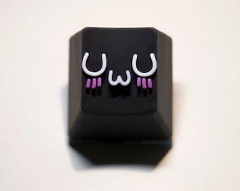 Tecla UwU Artisan: Tecla de resina para teclado Cherry MX Gaming