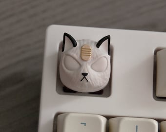 Meowf Lucipurr Cat Artisan Keycap - Keycaps for Cherry MX Mechanical Keyboards