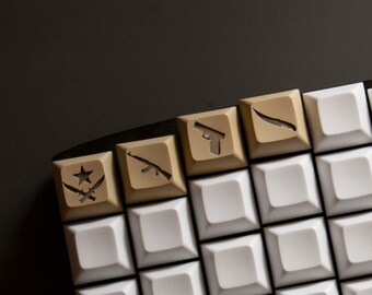 Selector de armas CS Artisan Keycap T Side - Juego de 4 teclas / Perfil DSA