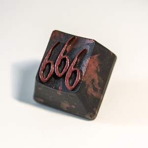 666 Splatterhouse Artisan Keycap for Cherry MX Mechanical Gaming Keyboards