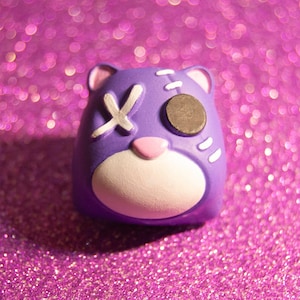 Deady Bear Artisan Keycap: Atomic Purple Mechanical Gaming Keyboard Keycap