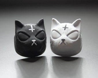 Lucipurr Cat Keycap: Handmade Resin Cherry MX Artisan