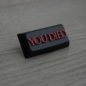 You Died Artisan Keycap DSA Profile for Cherry Mx Mechanical Keyboard