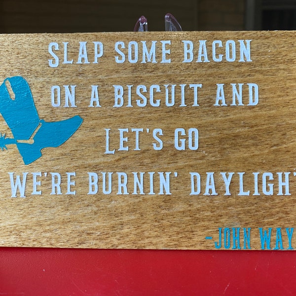 John Wayne Burning Daylight Etsy UK