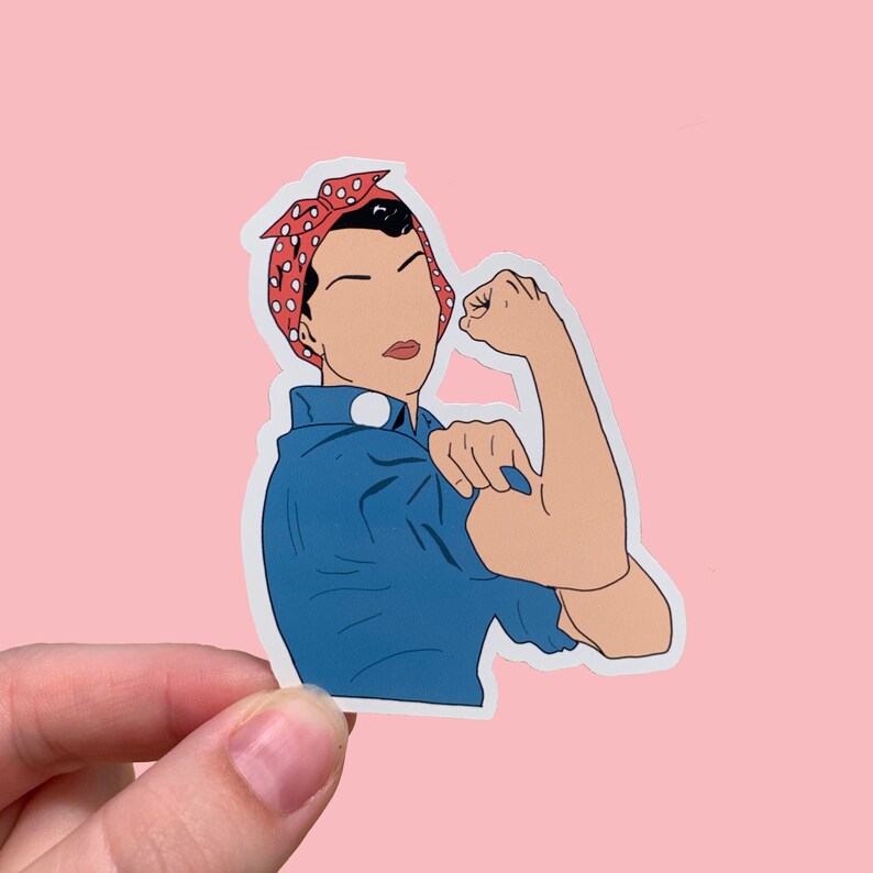 Rosie the Riveter Sticker Feminist Icon waterproof Gifts Etsy