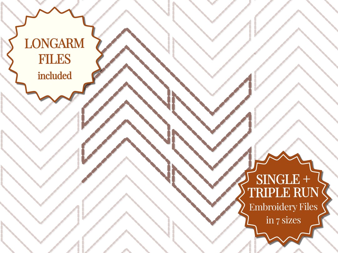 Modern Chevron Edge to Edge Quilting Design, Longarm and Machine ...