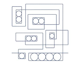 Modern Edge to Edge Quilting Design, Machine Embroidery (Digital Download)