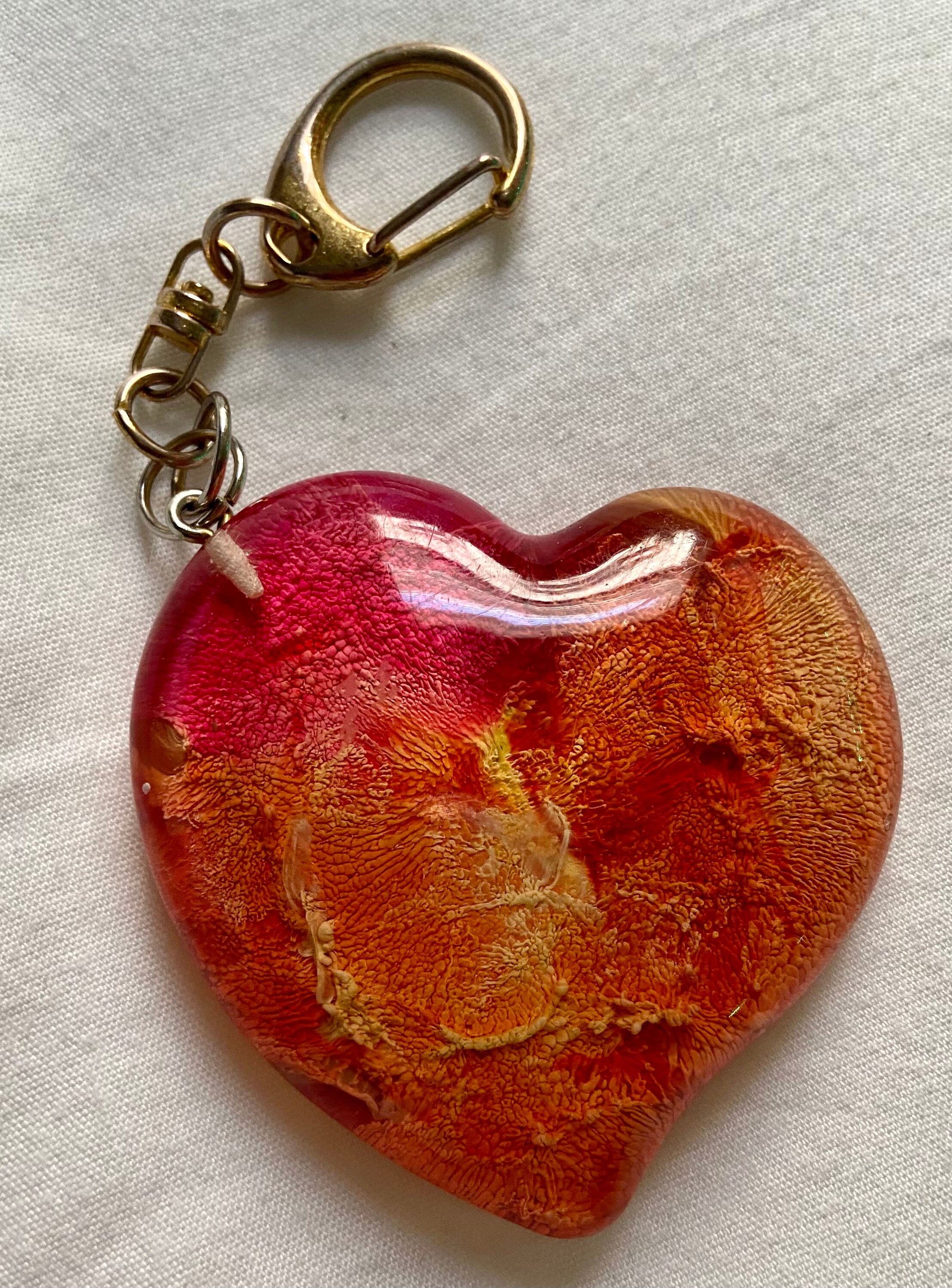 Heart Keychain Etsy