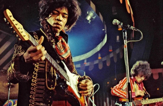 Jimi Hendrix 24x36 Inch Rolled Glossy Poster - Etsy