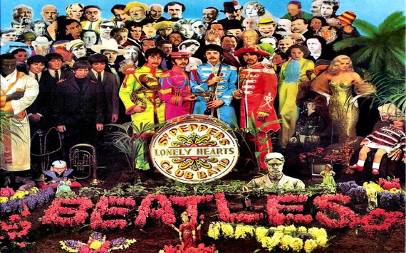 入手困難　The BeatlesのSgt. Peppers Lonely Hearts Club Band　ポスター　タペストリー THE BEATLES SGT PEPPERS LONELY HEARTS CLUB BAND ALBUM COVER POSTER