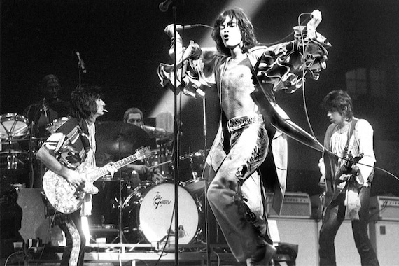 Rolling Stones Live With Ronnie Wood 24x36 Inch Rolled Wall