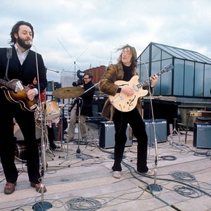 24x36 zoll gerolltes Beatles Konzert auf dem Dach