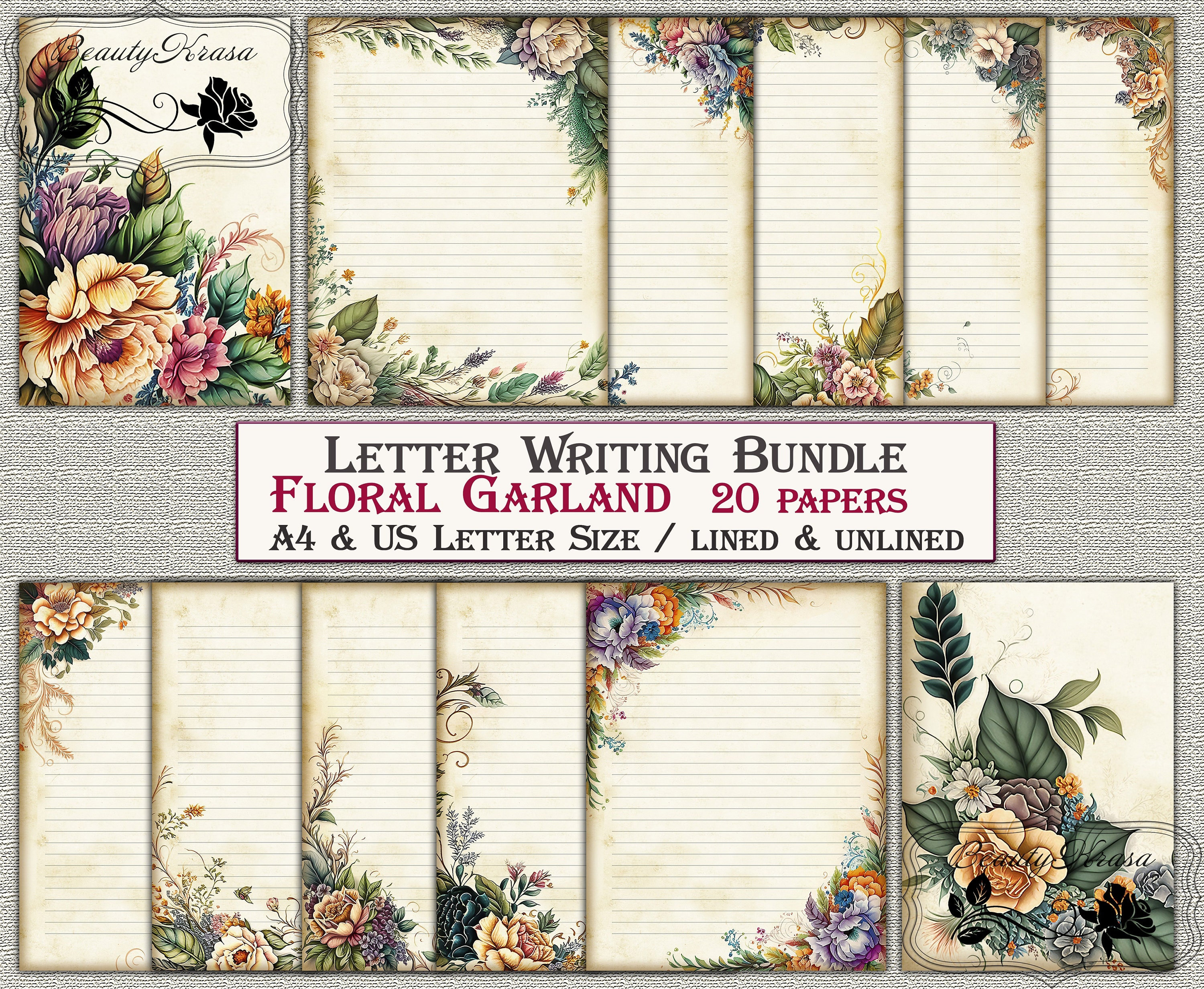 Paper 2024 letter garland