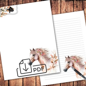 Animals-2 stationary letter writing set,printable letters,unlined lined paper